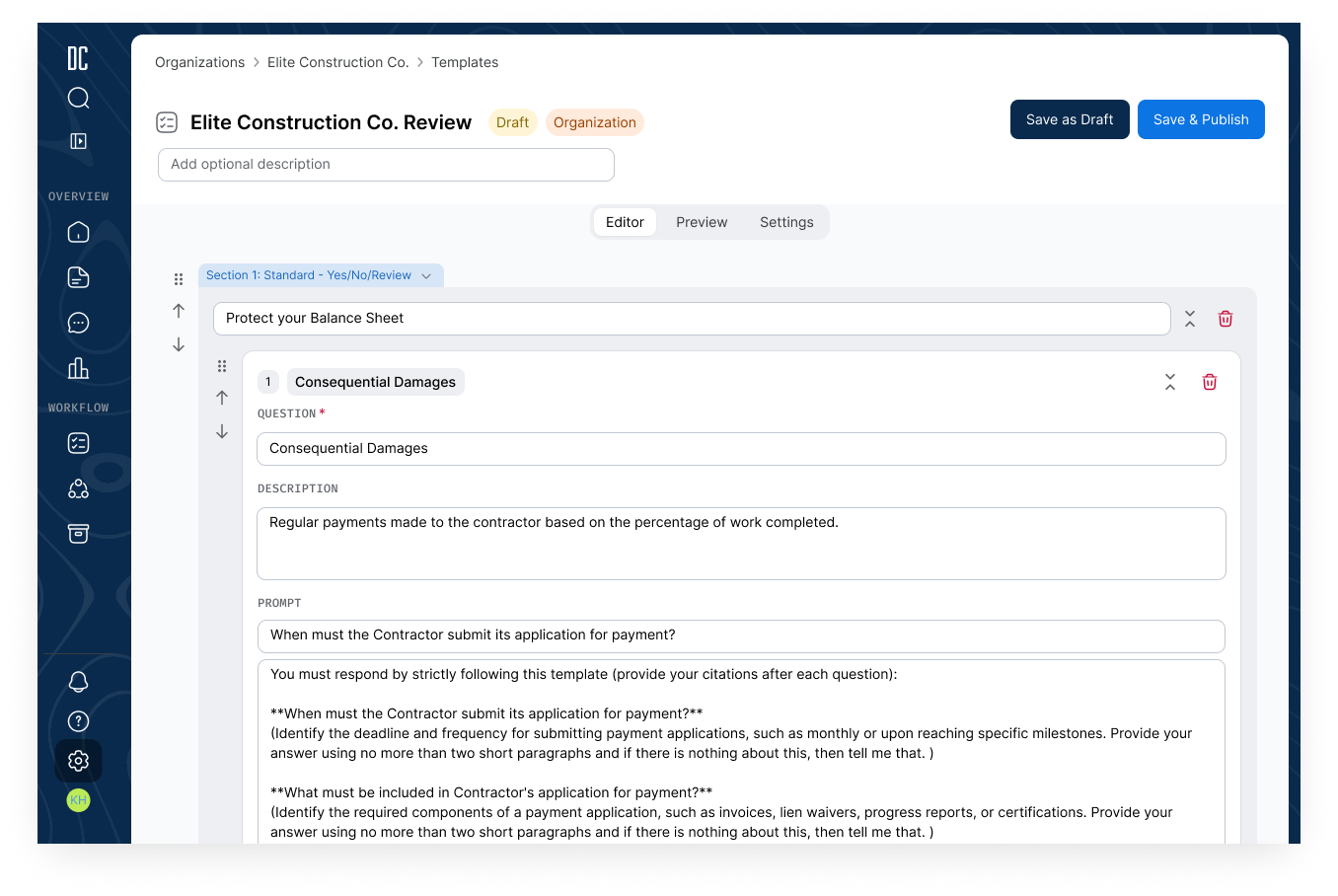 Document Crunch Customization Builder