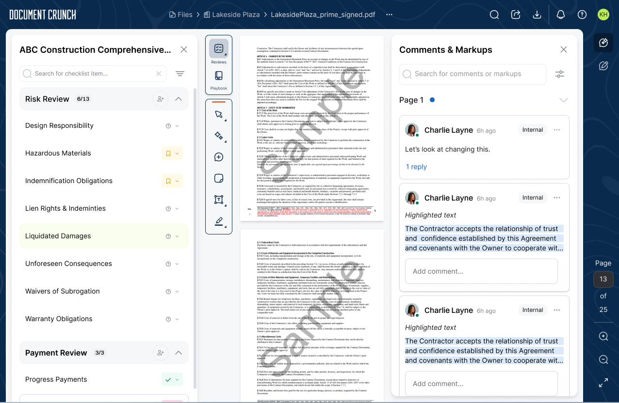 Document Crunch Document View